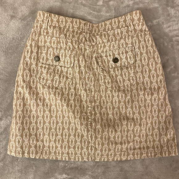Croft & Barrow Tan Cream Mini Pencil Skort Casual - Picture 5 of 5
